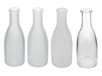 Набір з 4 скляних вазочок Amber 6 х 18 см 804-114
