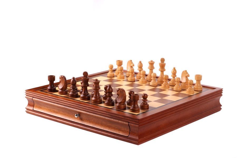 Шахи подарункові з дерева Salvadore Classic Brown