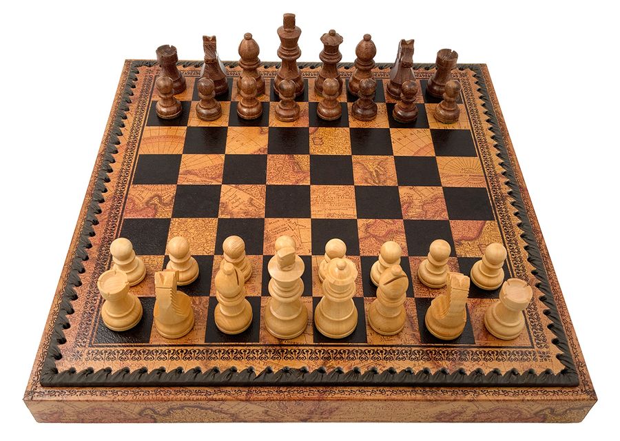 Подарочный набор Italfama "Classico" (шахматы, шашки, Нарды) G250-76S+219MAP