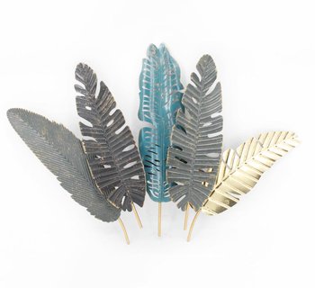 Настенный металлический декор "Листья папоротника"