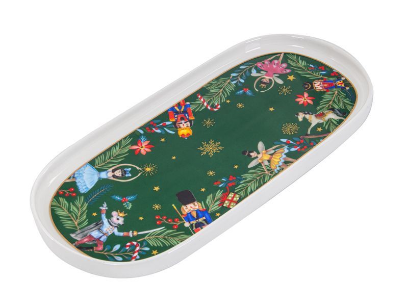 Блюдо Новогоднее "Green Christmas" 25 см