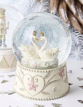 Снежный шар новогодний Лебеди 192-114