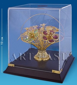 Фигурка Цветы с кристаллами Сваровски в подарочной коробке AR-1154