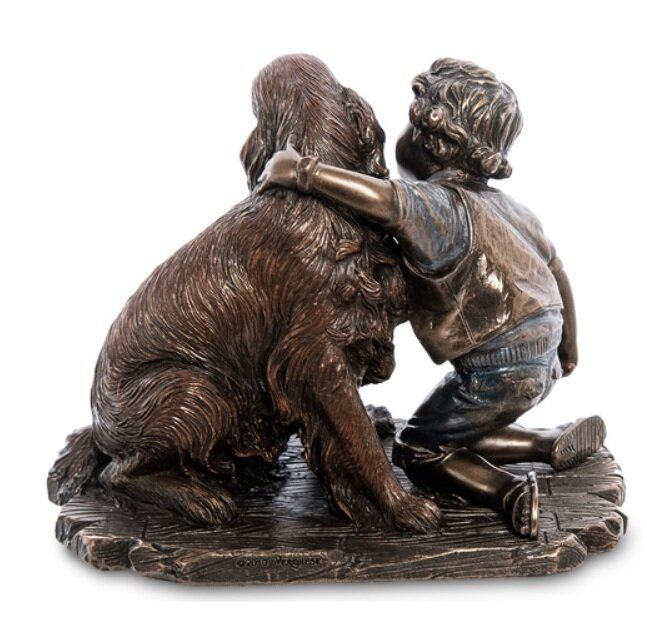Статуетка Veronese Хлопчик з Собакою Ws-989
