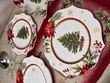 Тарілка Новорічна фарфорова Christmas Story Flower 27 см