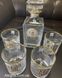 Хрустальный набор для виски "Тризуб", 4 стакана и графин