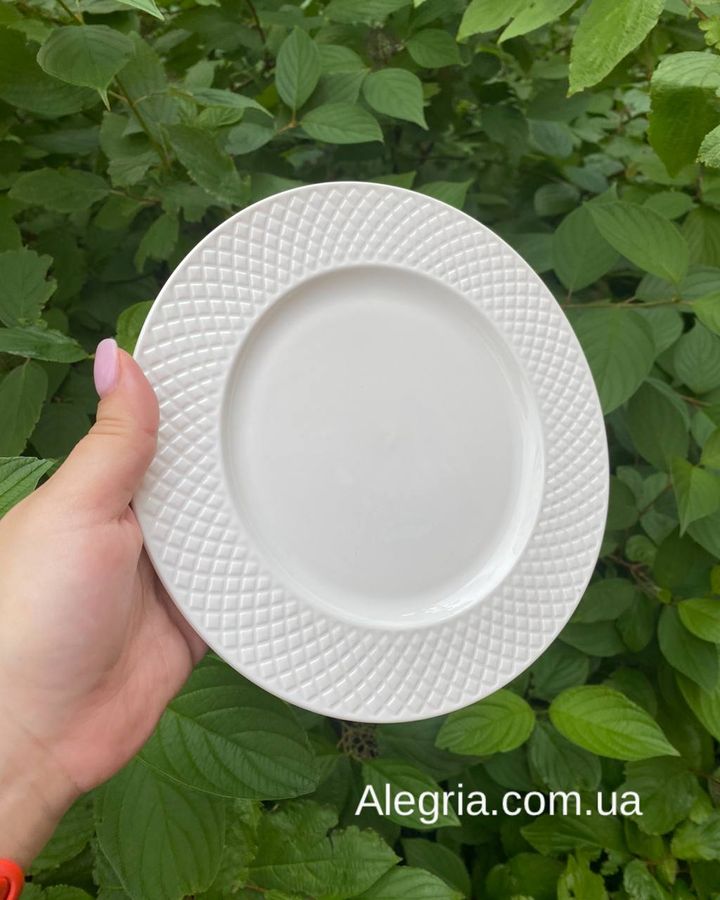 Набор столовой посуды на 6 персон Meddelin, белый фарфор