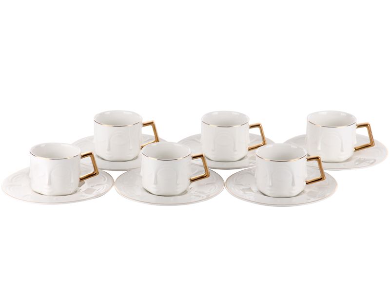 Кофейный набор белый 100 мл на 6 персон Модерн 925-032