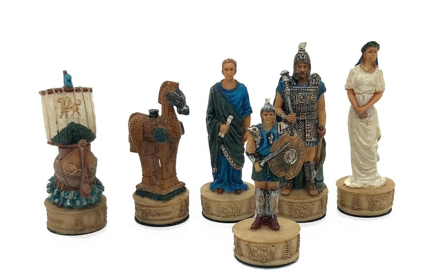 Подарочный набор Italfama Battle of Troy (шахматы + шашки)