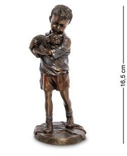 Статуетка Veronese Хлопчик з Цуценям Ws-991