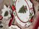 Блюдо новорічне фарфорове Christmas Story Flower 35 см