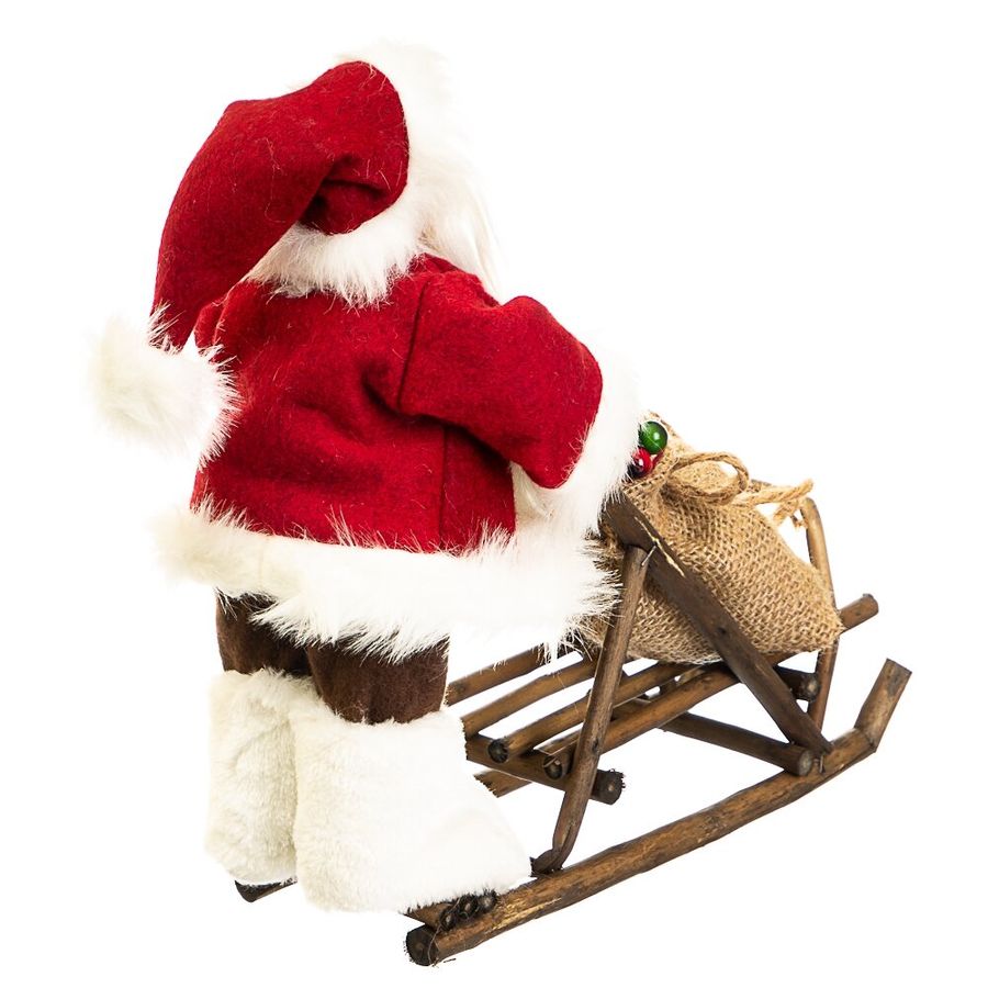 Фигура Дед Мороз на санках декоративная 033NC
