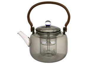 Чайник заварник зі скляним фільтром 1200мл Smokey grey