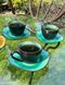 Кофейный набор чашек с блюдцами Лагуна на 4 персоны 100 мл