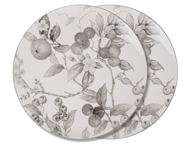 Набор из 12 фарфоровых тарелок Валери (6шт 21 см + 6 шт 28 см