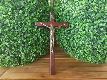 Коллекционная настенная статуэтка Veronese Крест с Иисусом WU76807A13