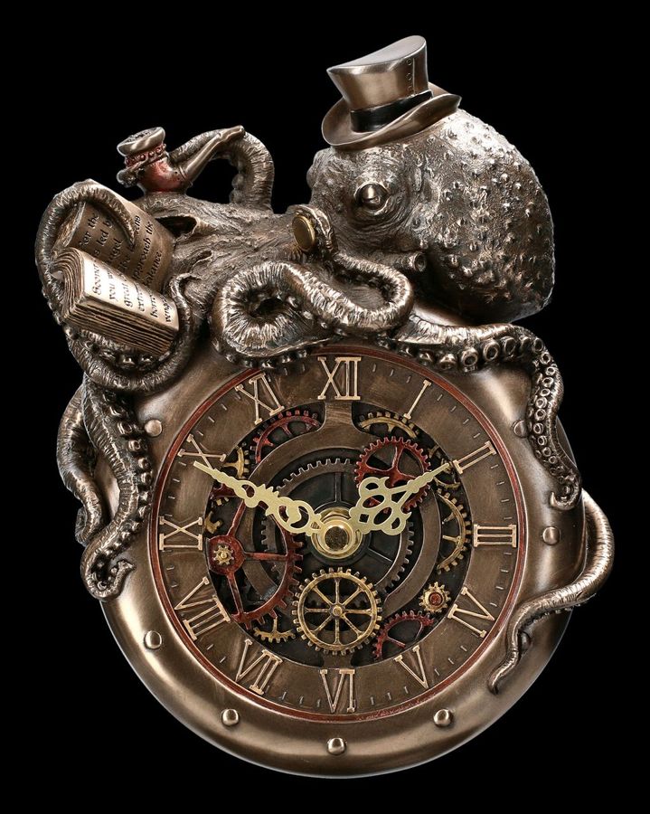 Коллекционные настенные часы Veronese Осьминог FS23213, Под заказ 10 рабочих дней