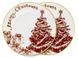 Набор десертных тарелок "MERRY CHRISTMAS" 19 см 2 шт 924-745