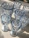 Набір з 6 Скляних Келихів на Ніжці з Кувшином Смарагд