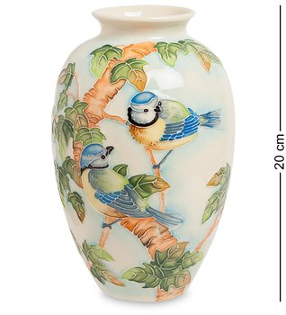 Фарфоровая ваза Синяя птица Pavone JP-97/42