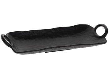 Поднос металлический черный матовый Elio в стиле лофт