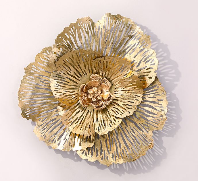 Настенный металлический декор Цветок 74 см 15073