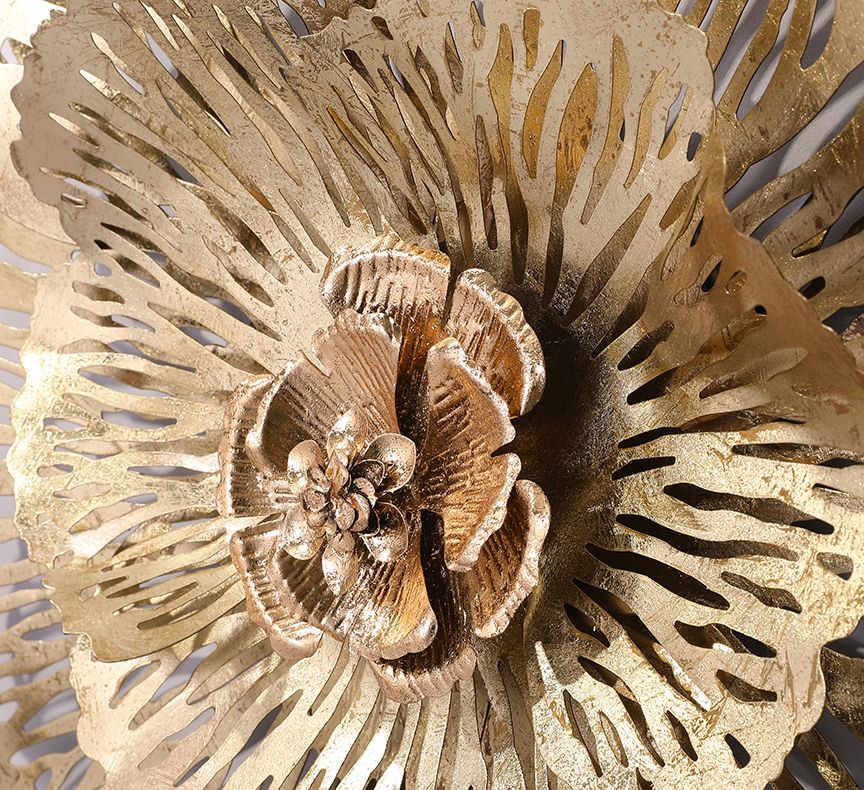 Настенный металлический декор Цветок 74 см 15073