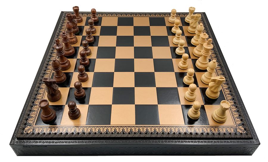 Подарочный набор Italfama "Palissandro Dorato" (шахматы, шашки, Нарды)