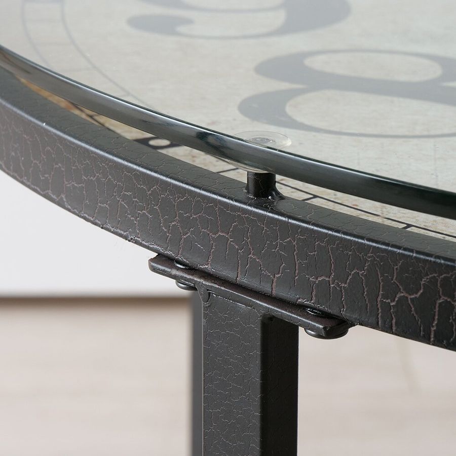 Столик интерьерный кофейный с часами 80 х 56 см