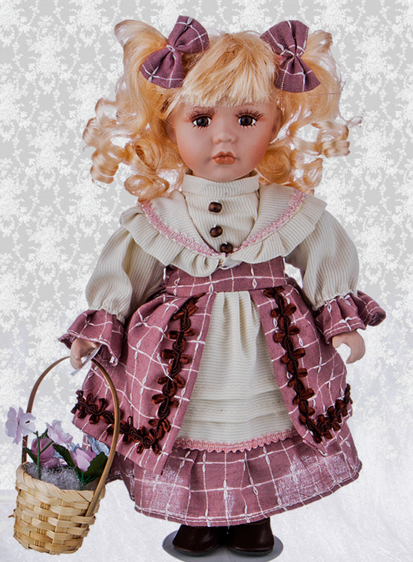 Кукла фарфоровая, декоративная Алиса 30 см RF-Collection