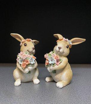 Парочка Кроликів, Комплект Фігурок 192-216. Пасхальний Декор