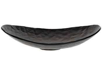 Блюдо металлическое, декоративное черное матовое Elio в стиле лофт