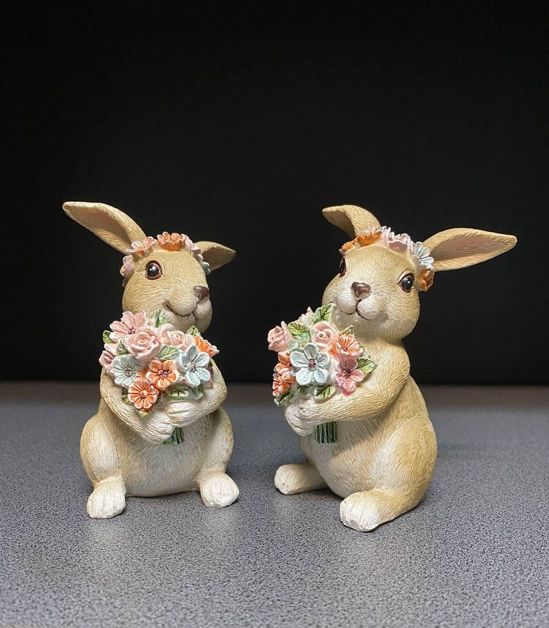 Парочка Кроликів, Комплект Фігурок 192-216. Пасхальний Декор