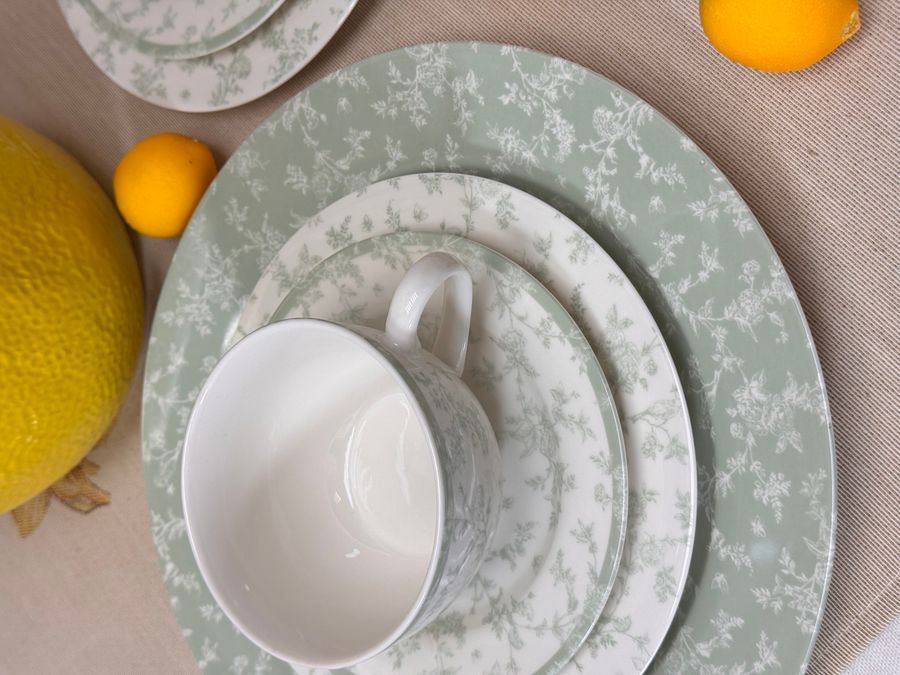Чайний набір Floral Green 250 мл 6 персон