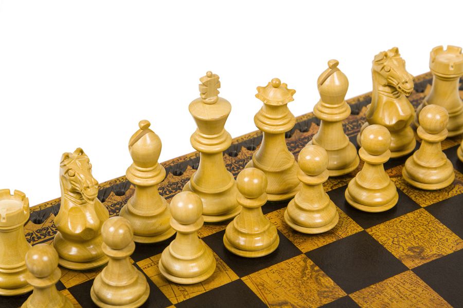 Подарочный набор Italfama Classico шахматы, шашки, Нарды G557-300+219MAP