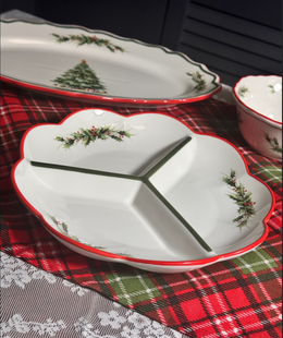 Менажниця новорічна Green Christmas 24 см