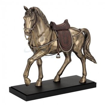 Коллекционная статуэтка Veronese Конь с седлом на подставке, Под заказ 10 рабочих дней