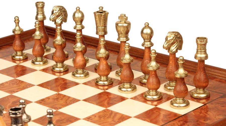 Шахматы подарочные, элитные Italfama "Arabescato" 142MW+435R