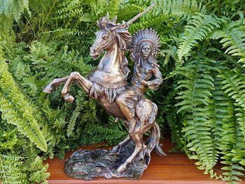 Коллекционная статуэтка Veronese Индейский вождь на лошади 75819A4