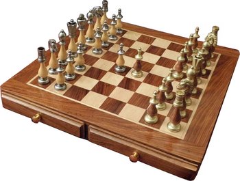 Шахматы подарочные Italfama "Arabescato" 142MW+G448