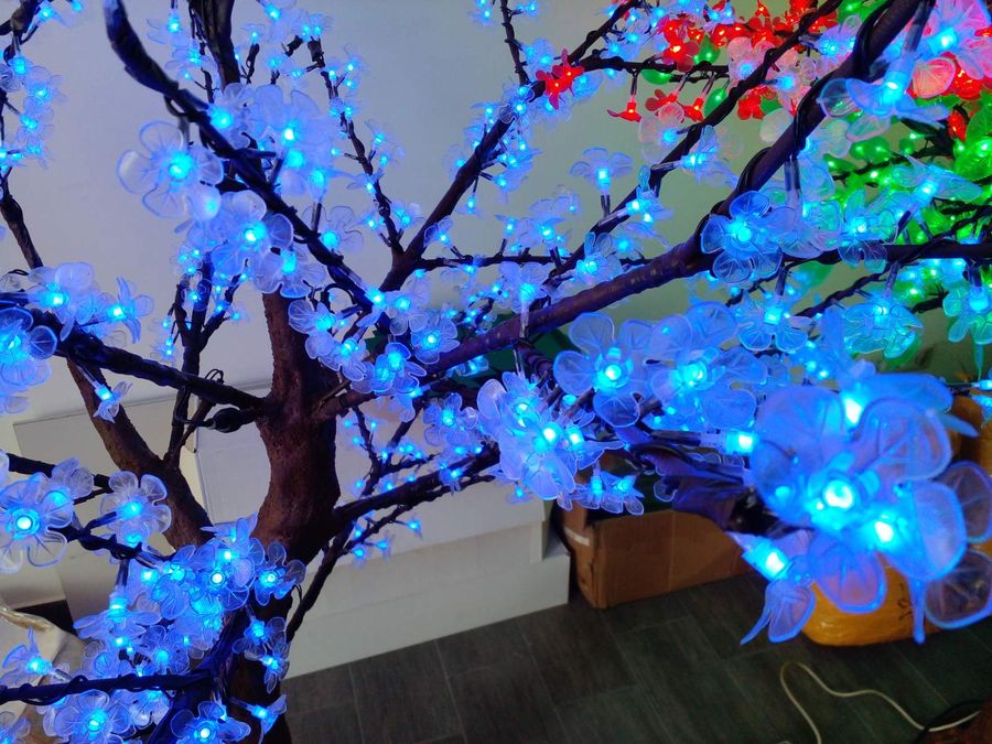 Світодіодне Дерево Сакура Синя Вулична 2 М