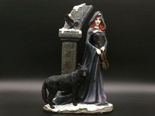Коллекционная статуэтка Veronese Тьма с волком WU76301VA