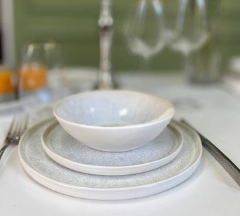 Набор керамических тарелок Jupiter, столовый сервиз на 6 персон, 18 предметов