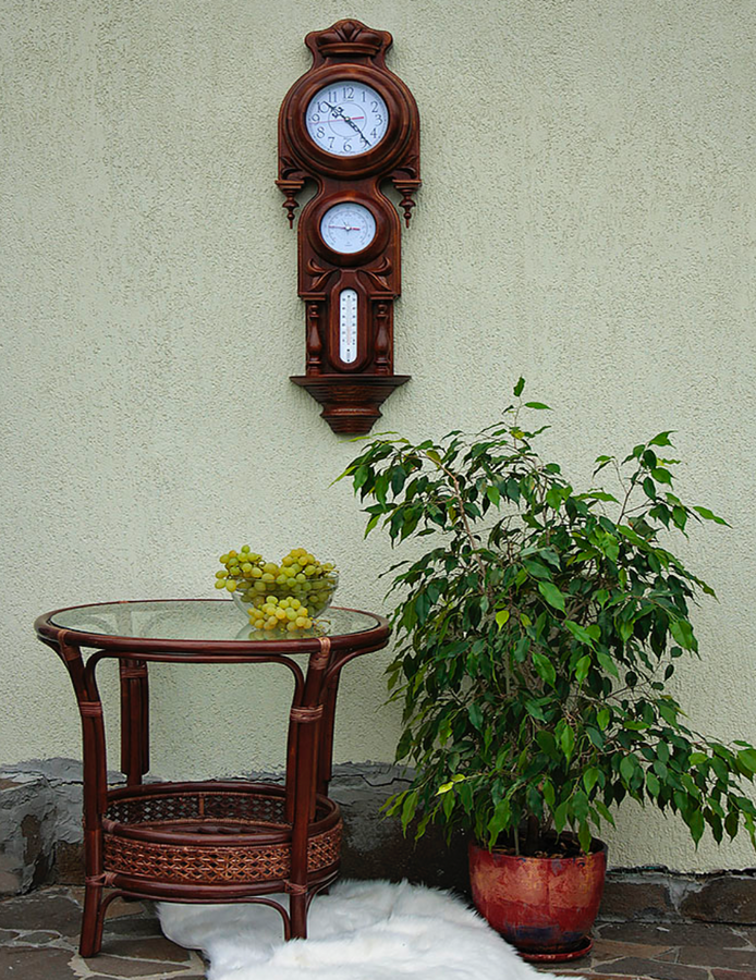 Годинник з Барометром та Термометром Віконт