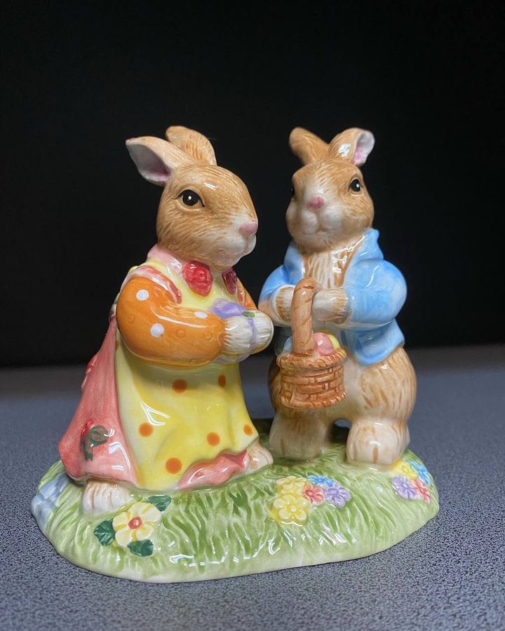 Статуетка Парочка Кроликів 59-1012. Пасхальний Декор