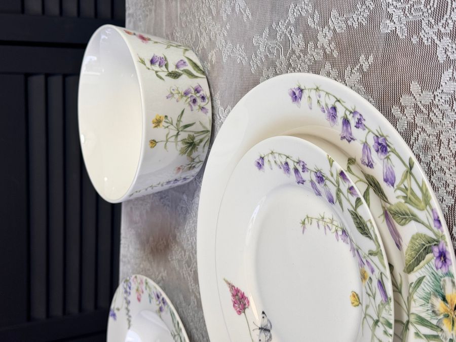 Набор тарелок Floral на 6 персон, 12 предметов