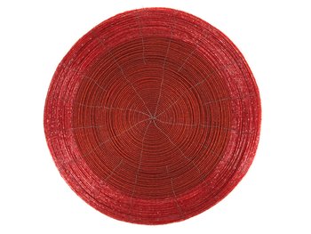 Набор из 6 красных плейсматов бисер 36 см 877-002-6