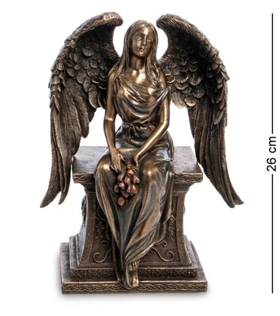 Статуэтка Veronese Ангел с розами WS-946
