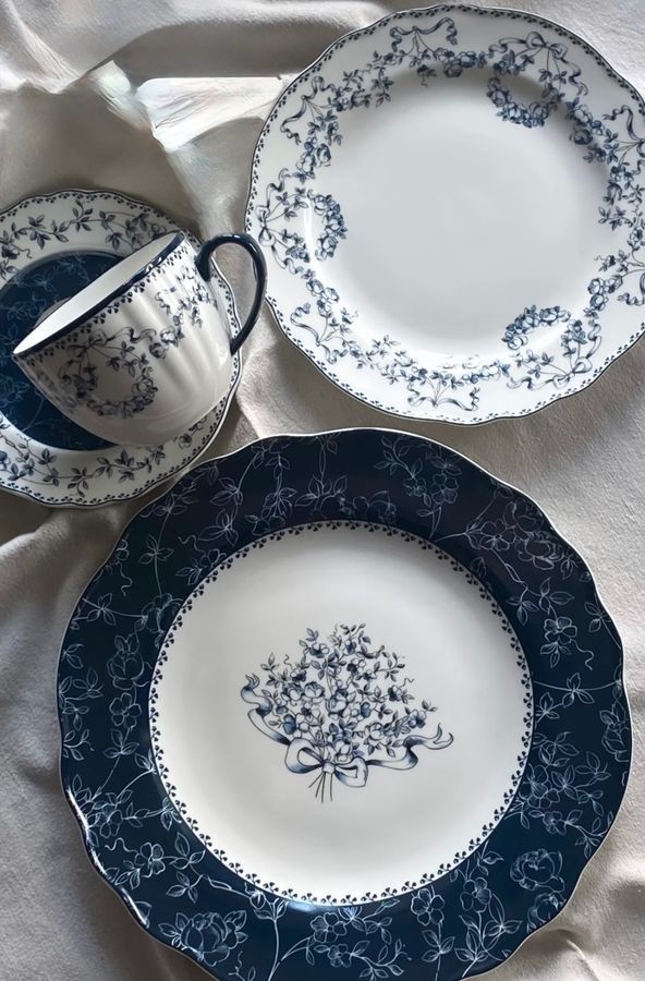 Чайный набор на 2 персоны подарочный Vintage Blue 270 мл