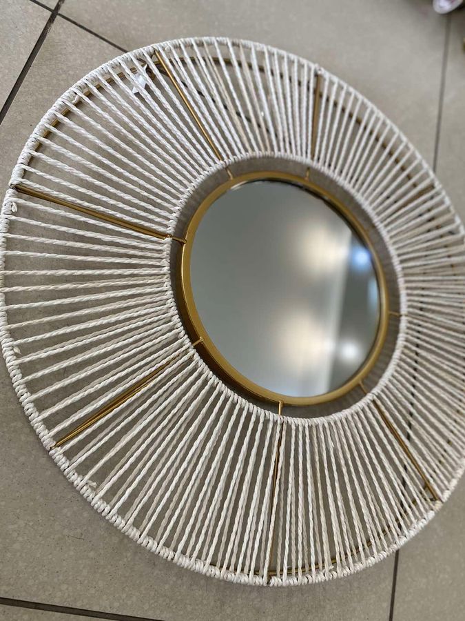 Зеркало настенное декоративное в металле 66 см 95006